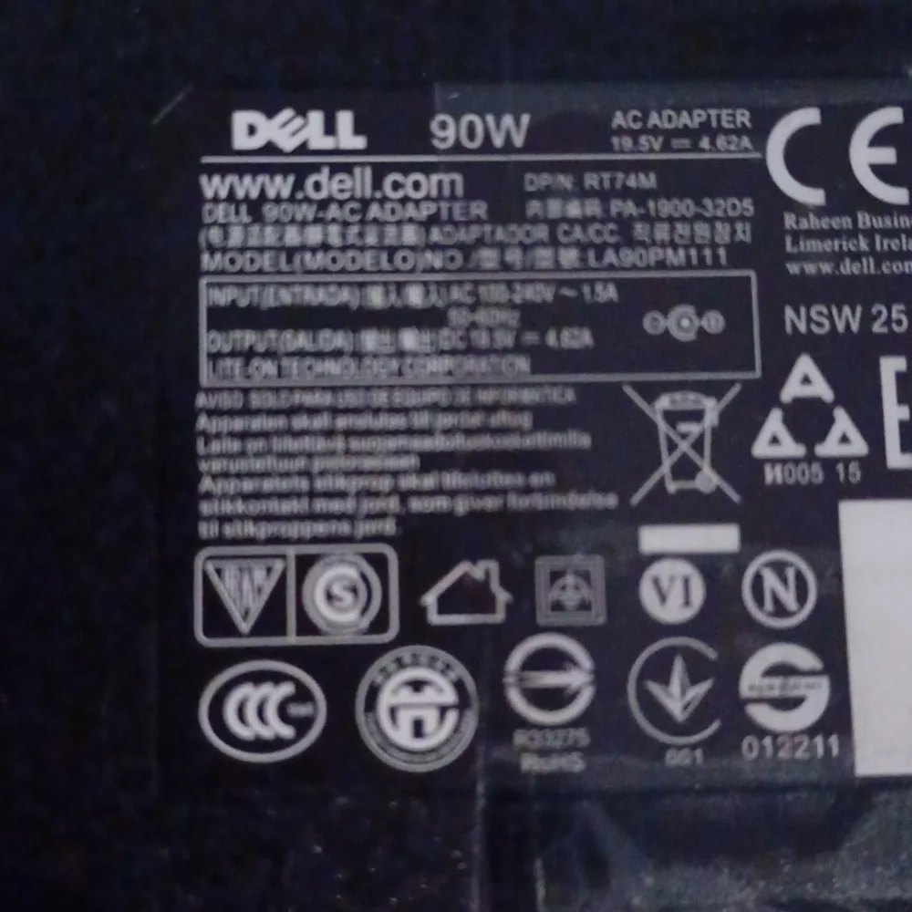 Dell 90W Laptop Charger